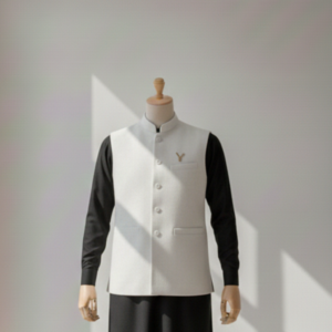 Mens Waistcoat - White