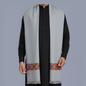 Mens Shawl - Grey